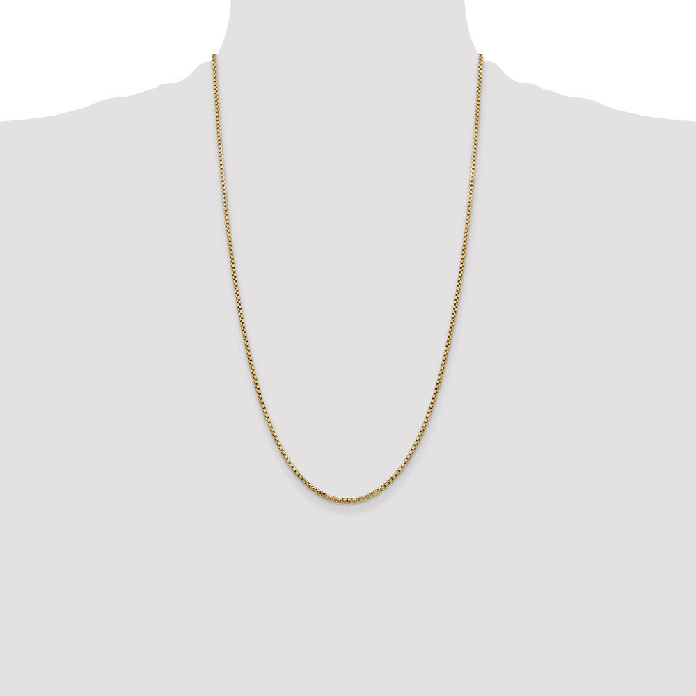 Semi-Solid Round Box with Lobster Clasp Chain - WBC