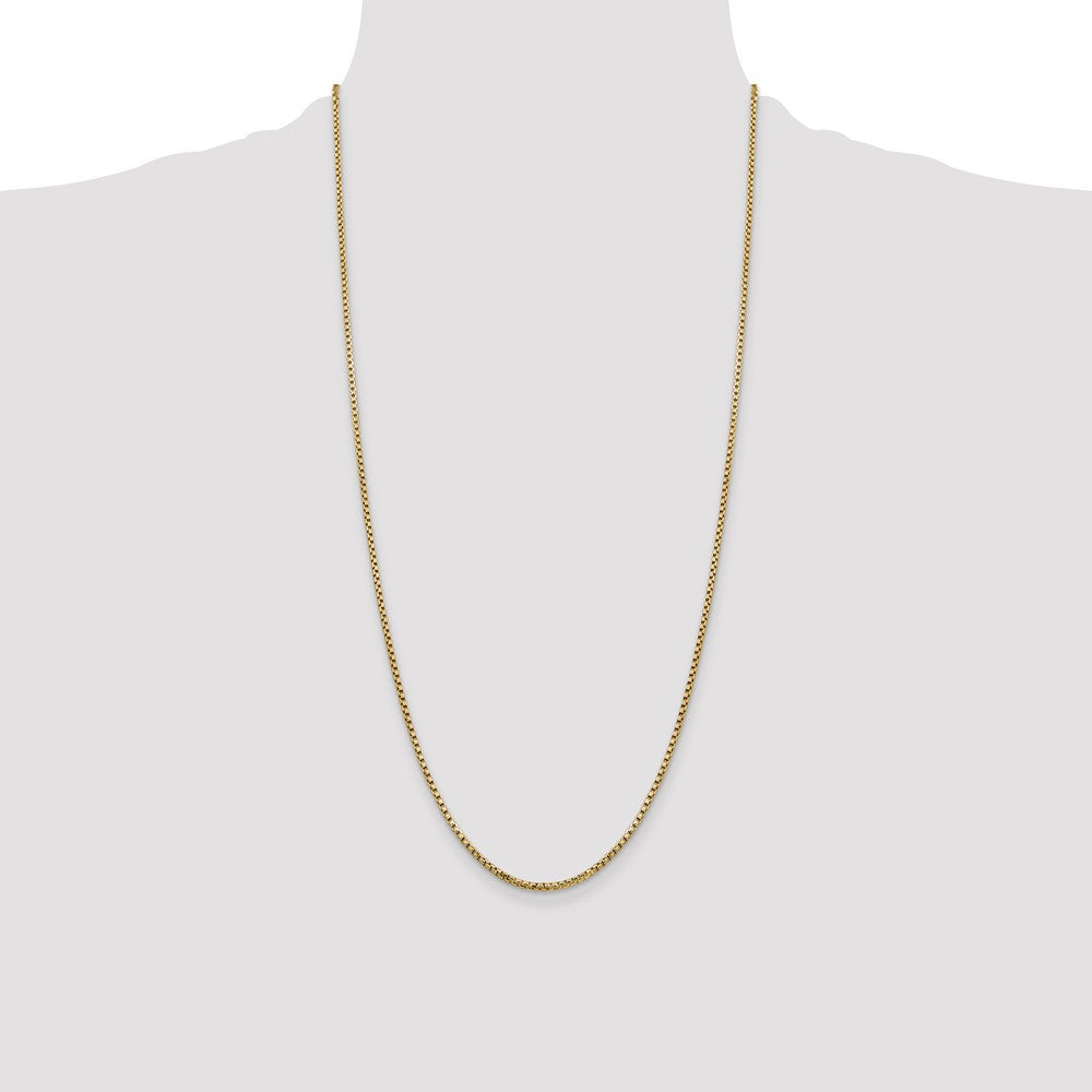 Semi-Solid Round Box with Lobster Clasp Chain - WBC