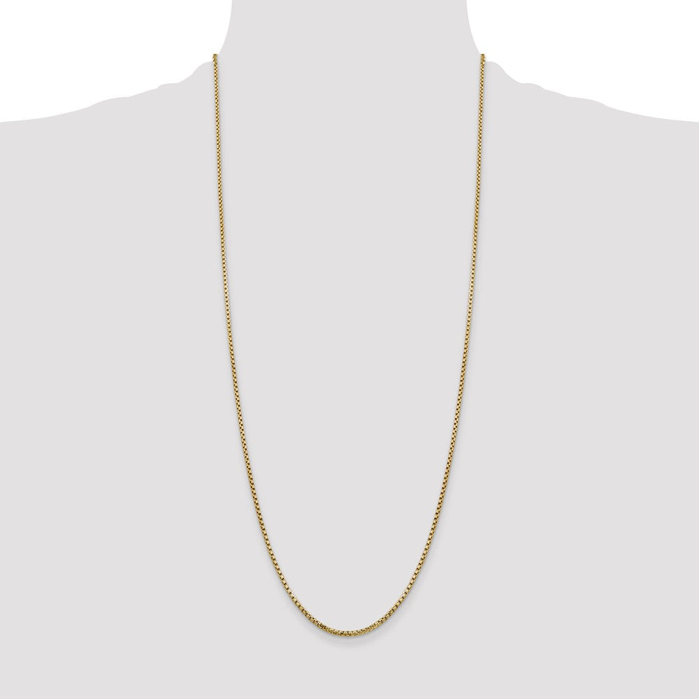 Semi-Solid Round Box with Lobster Clasp Chain - WBC