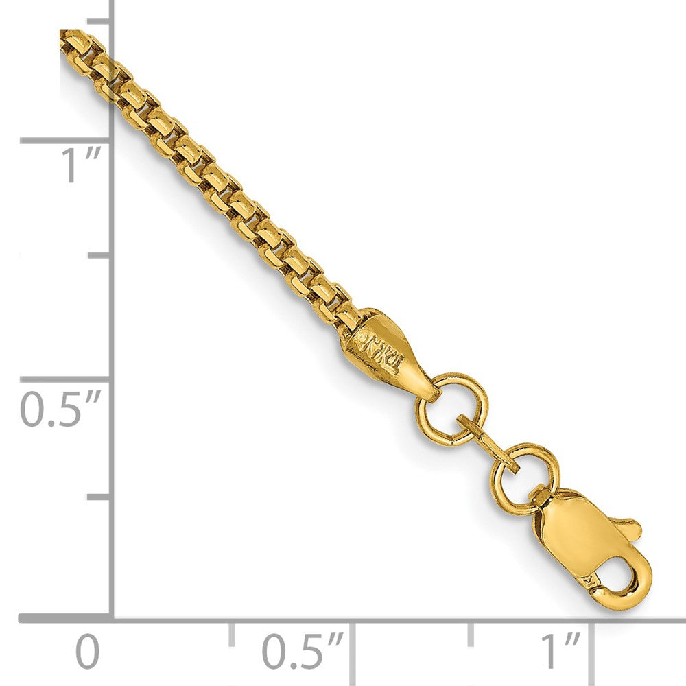 Semi-Solid Round Box with Lobster Clasp Bracelet - WBC