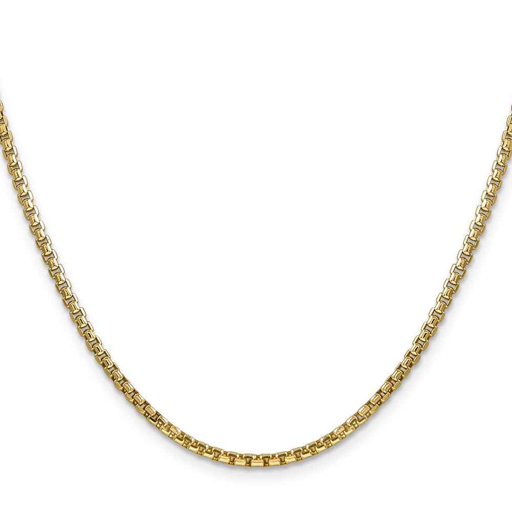 Semi-Solid Round Box with Lobster Clasp Chain - WBC