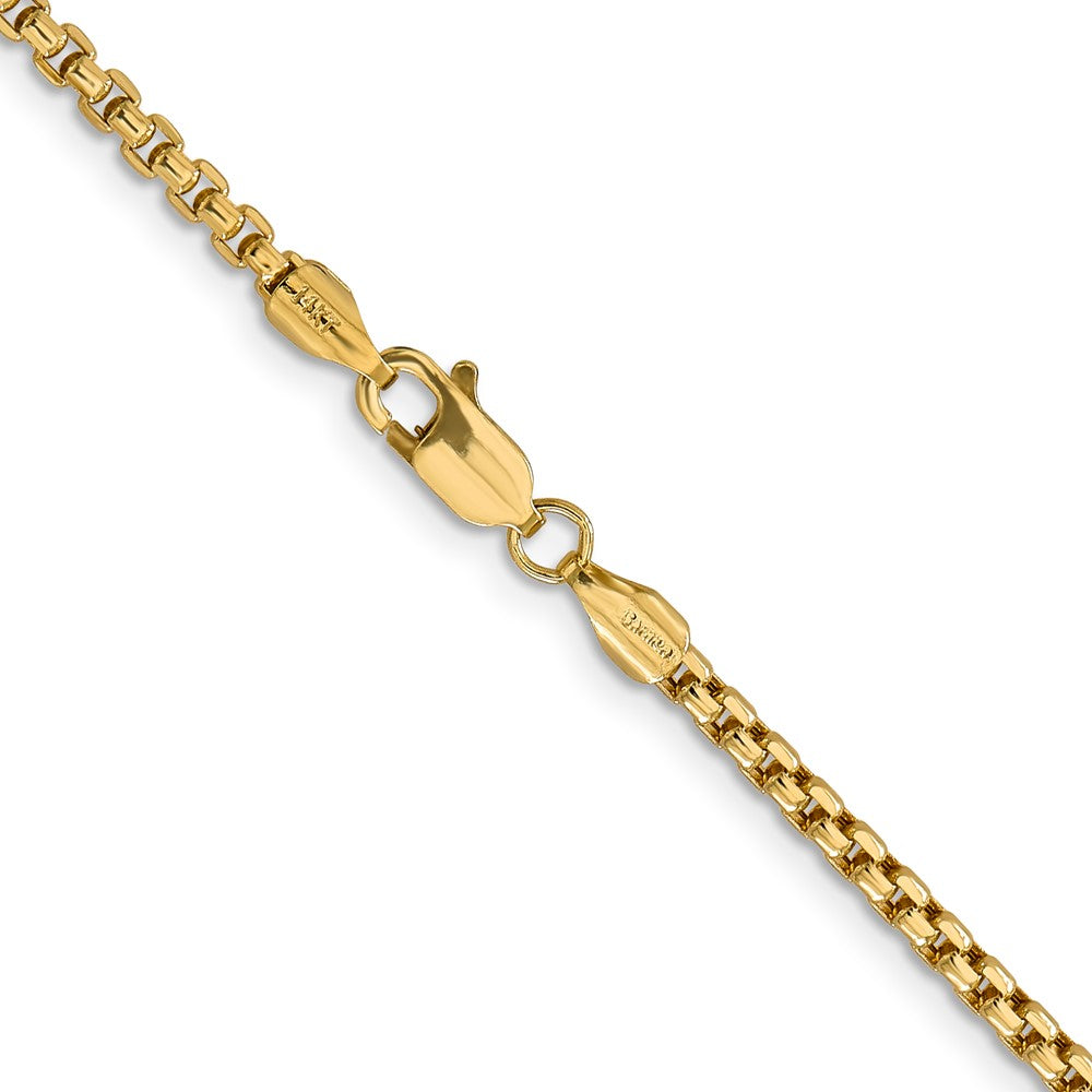 Semi-Solid Round Box with Lobster Clasp Chain - WBC