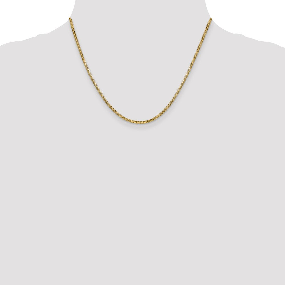 Semi-Solid Round Box with Lobster Clasp Chain - WBC