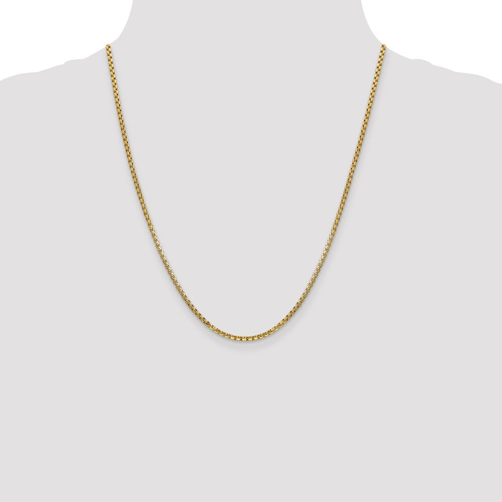 Semi-Solid Round Box with Lobster Clasp Chain - WBC