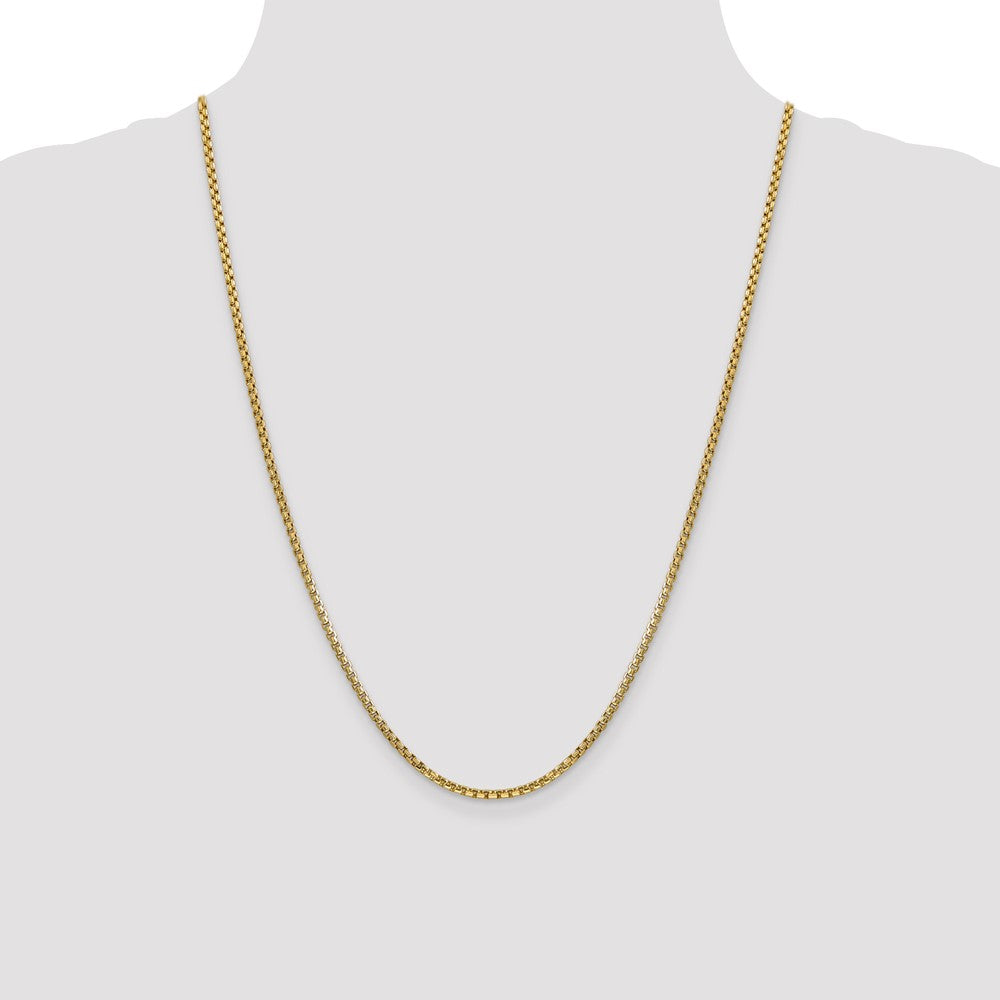 Semi-Solid Round Box with Lobster Clasp Chain - WBC