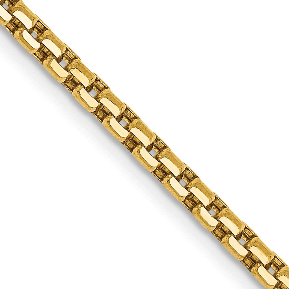 Semi-Solid Round Box with Lobster Clasp Chain - WBC