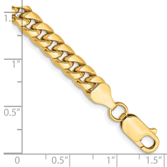 Semi-Solid Miami Cuban with Lobster Clasp Chain - WBC