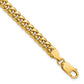 Semi-Solid Miami Cuban with Lobster Clasp Bracelet - WBC
