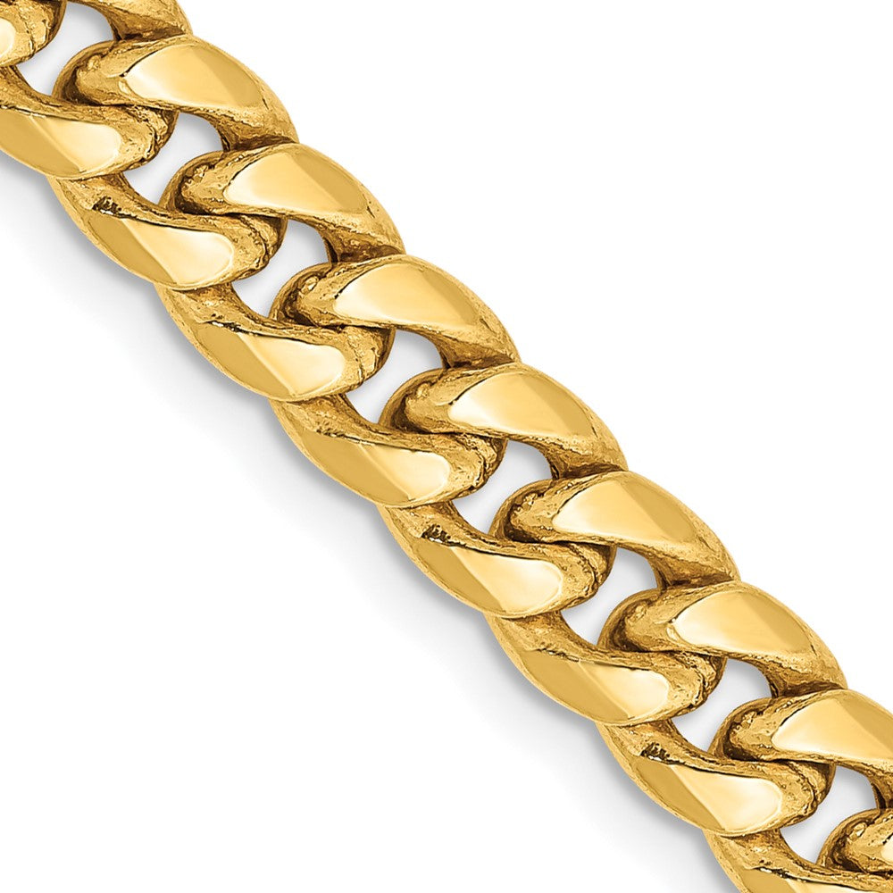 Semi-Solid Miami Cuban with Lobster Clasp Chain - WBC