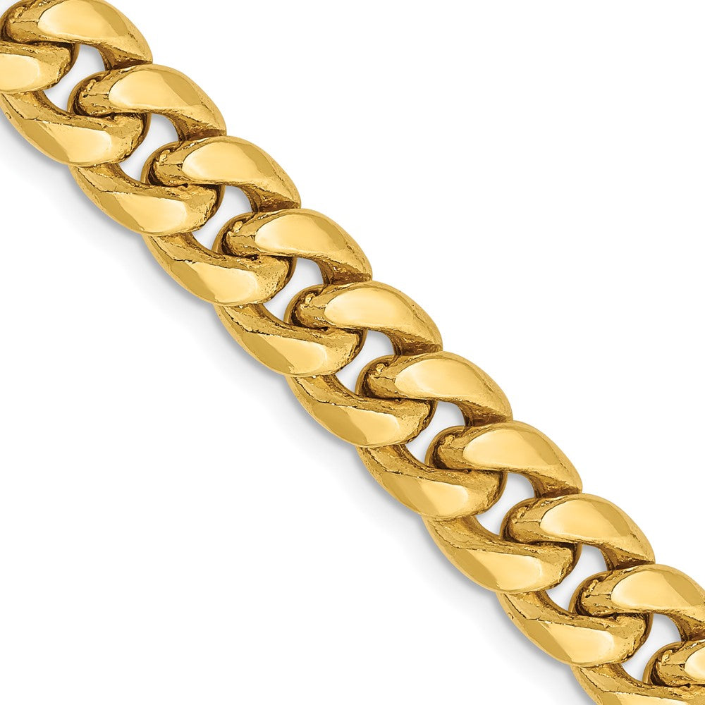 Semi-Solid Miami Cuban with Lobster Clasp Chain - WBC