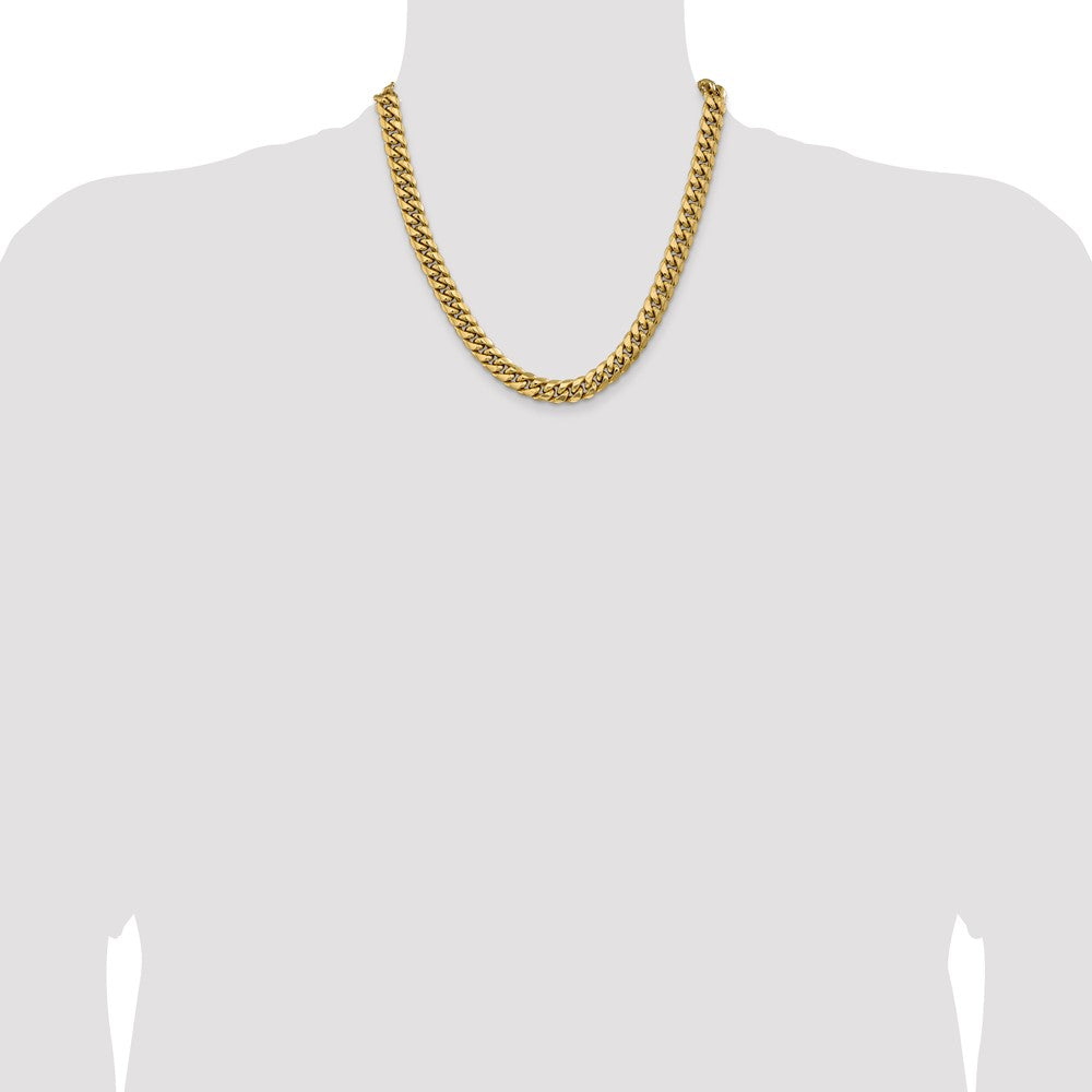 Semi-Solid Miami Cuban with Lobster Clasp Chain - WBC