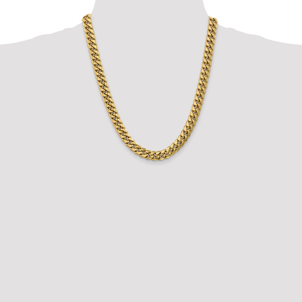 Semi-Solid Miami Cuban with Lobster Clasp Chain - WBC