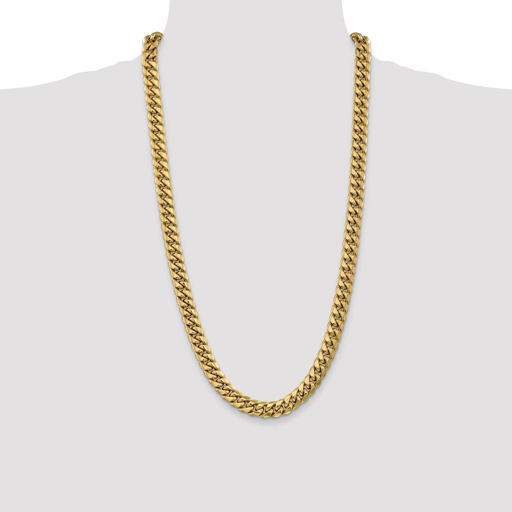 Semi-Solid Miami Cuban with Lobster Clasp Chain - WBC