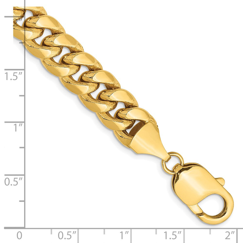 Semi-Solid Miami Cuban with Lobster Clasp Bracelet - WBC