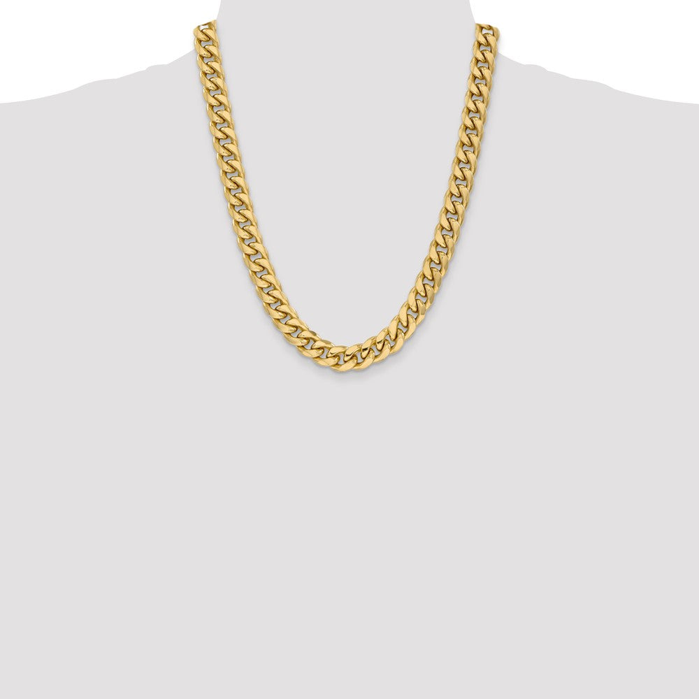 Semi-Solid Miami Cuban with Lobster Clasp Chain - WBC