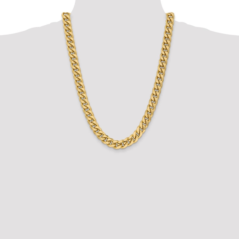 Semi-Solid Miami Cuban with Lobster Clasp Chain - WBC