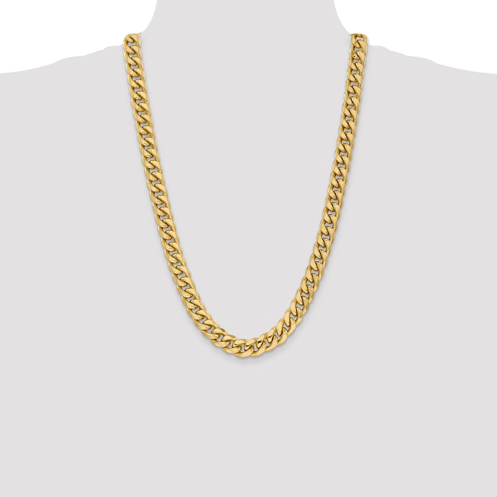 Semi-Solid Miami Cuban with Lobster Clasp Chain - WBC