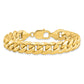 Semi-Solid Miami Cuban with Lobster Clasp Bracelet - WBC