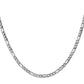 Semi-Solid Figaro with Lobster Clasp Chain - WBC