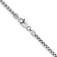 Semi-Solid Round Box with Lobster Clasp Chain - WBC