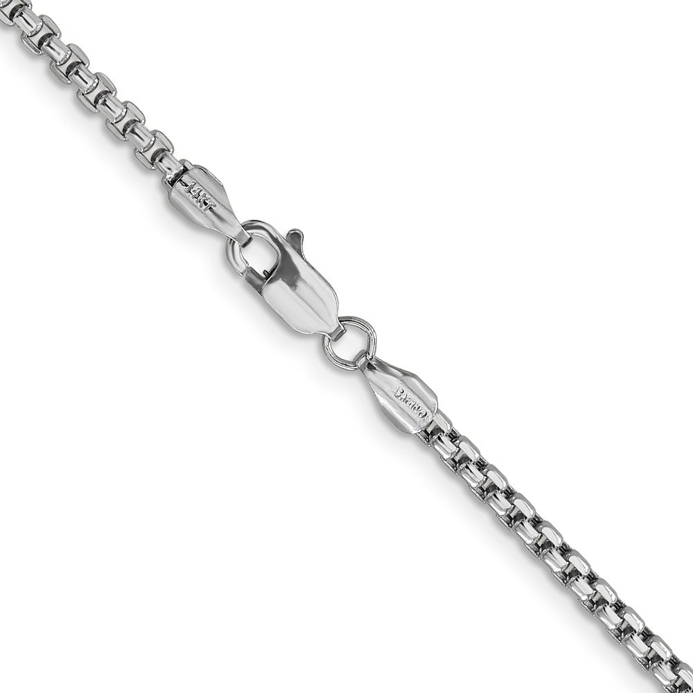 Semi-Solid Round Box with Lobster Clasp Chain - WBC