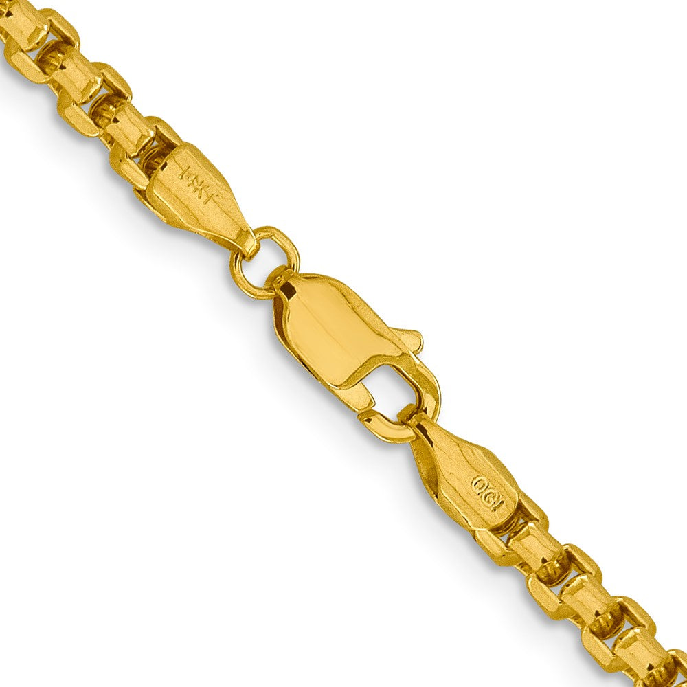 Semi-Solid Round Box with Lobster Clasp Chain - WBC