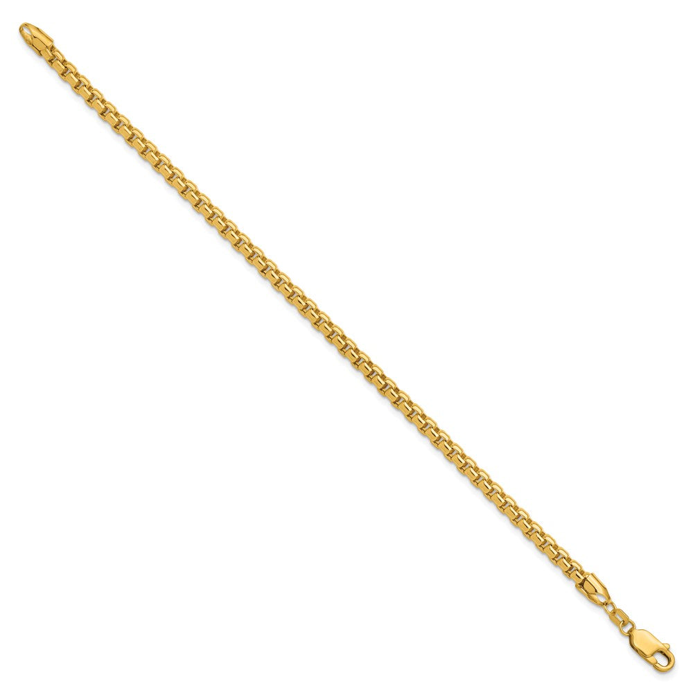 Semi-Solid Round Box with Lobster Clasp Bracelet - WBC