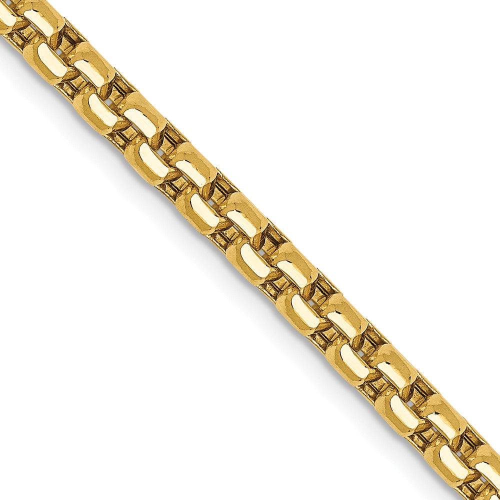 Semi-Solid Round Box with Lobster Clasp Chain - WBC