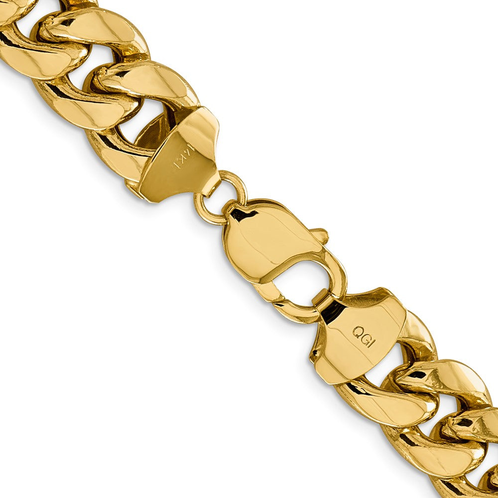 Semi-Solid Miami Cuban with Lobster Clasp Chain - WBC