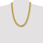 Semi-Solid Miami Cuban with Lobster Clasp Chain - WBC