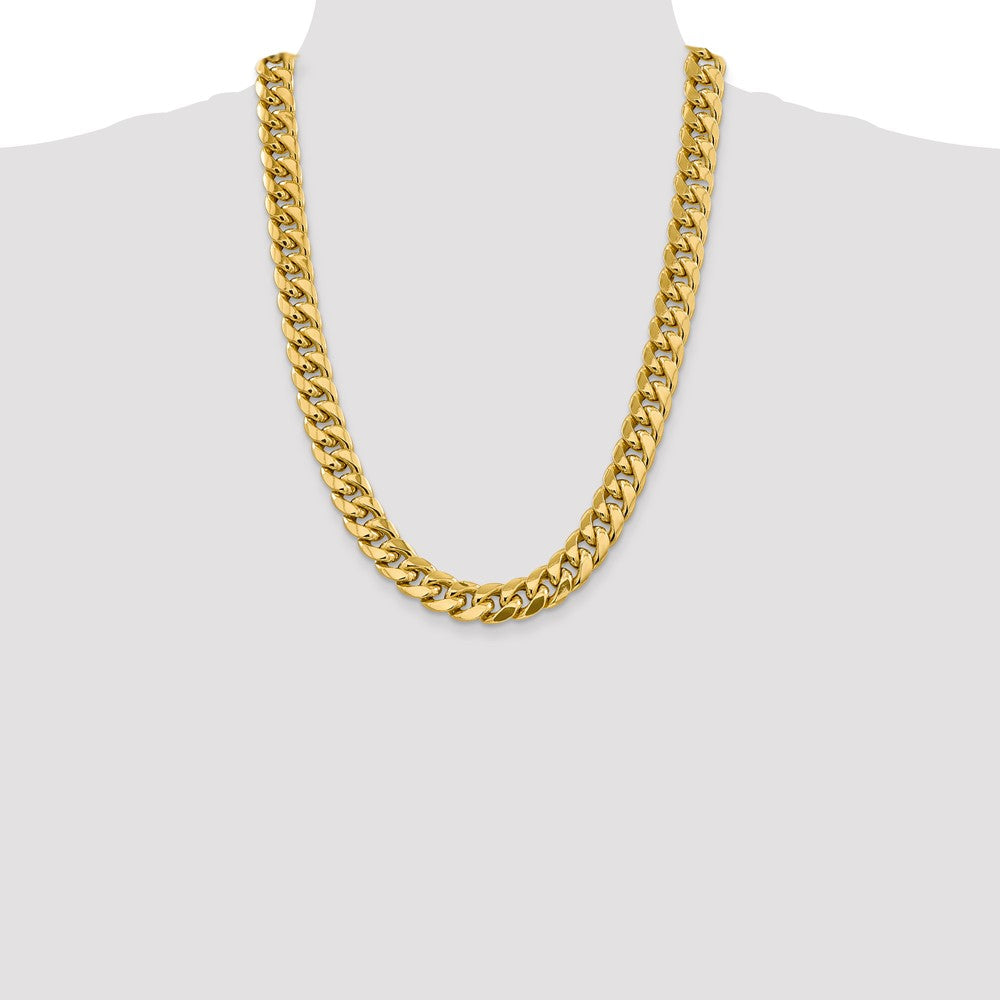 Semi-Solid Miami Cuban with Lobster Clasp Chain - WBC