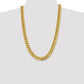 Semi-Solid Miami Cuban with Lobster Clasp Chain - WBC