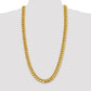 Semi-Solid Miami Cuban with Lobster Clasp Chain - WBC