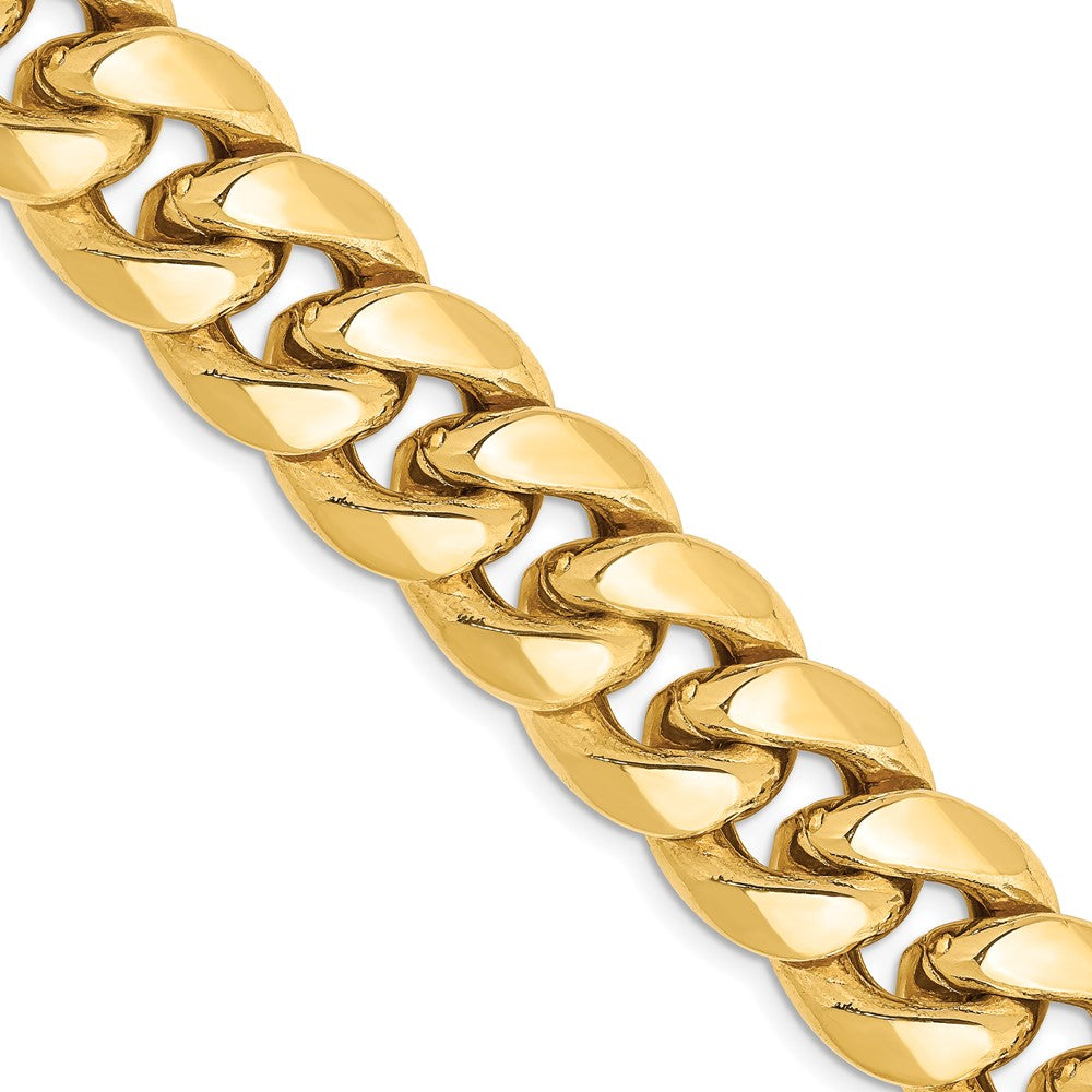 Semi-Solid Miami Cuban with Lobster Clasp Chain - WBC