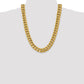 Semi-Solid Miami Cuban with Lobster Clasp Chain - WBC