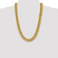 Semi-Solid Miami Cuban with Lobster Clasp Chain - WBC