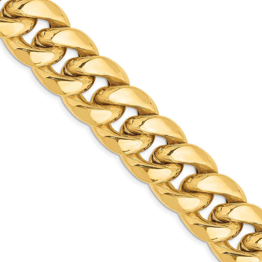 Semi-Solid Miami Cuban with Lobster Clasp Chain - WBC