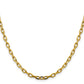 Semi-Solid Diamond-cut Open Link Cable with Lobster Clasp Chain - WBC