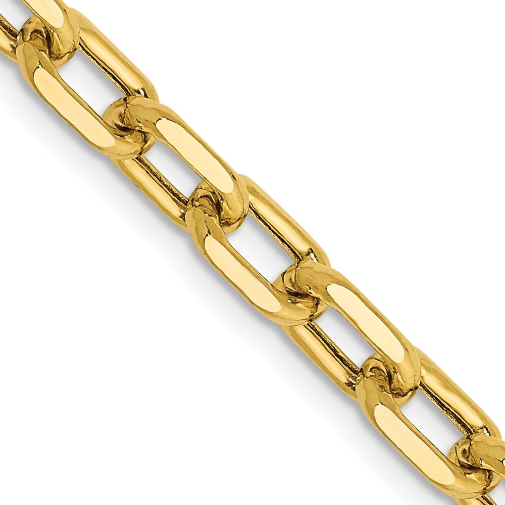 Semi-Solid Diamond-cut Open Link Cable with Lobster Clasp Chain - WBC