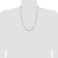Semi-Solid Diamond-cut Open Link Cable with Lobster Clasp Chain - WBC