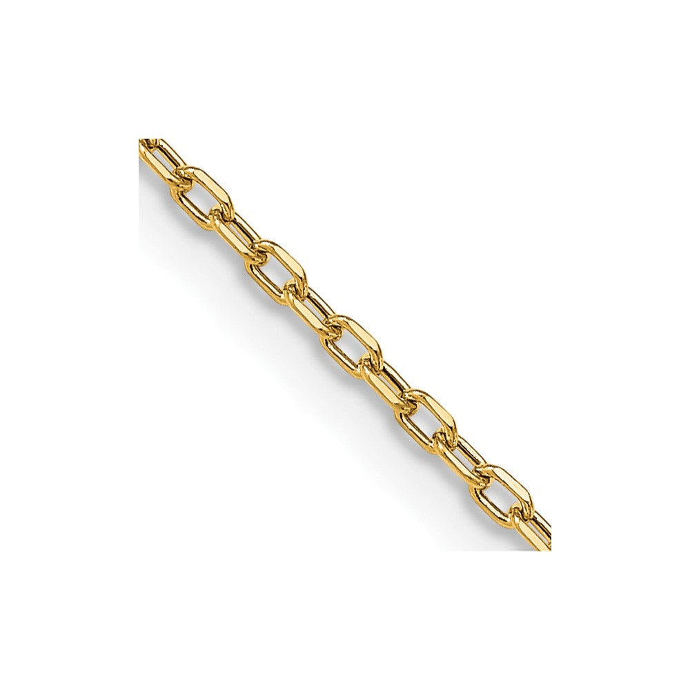 Semi-Solid Diamond-cut Open Link Cable with Lobster Clasp Chain - WBC