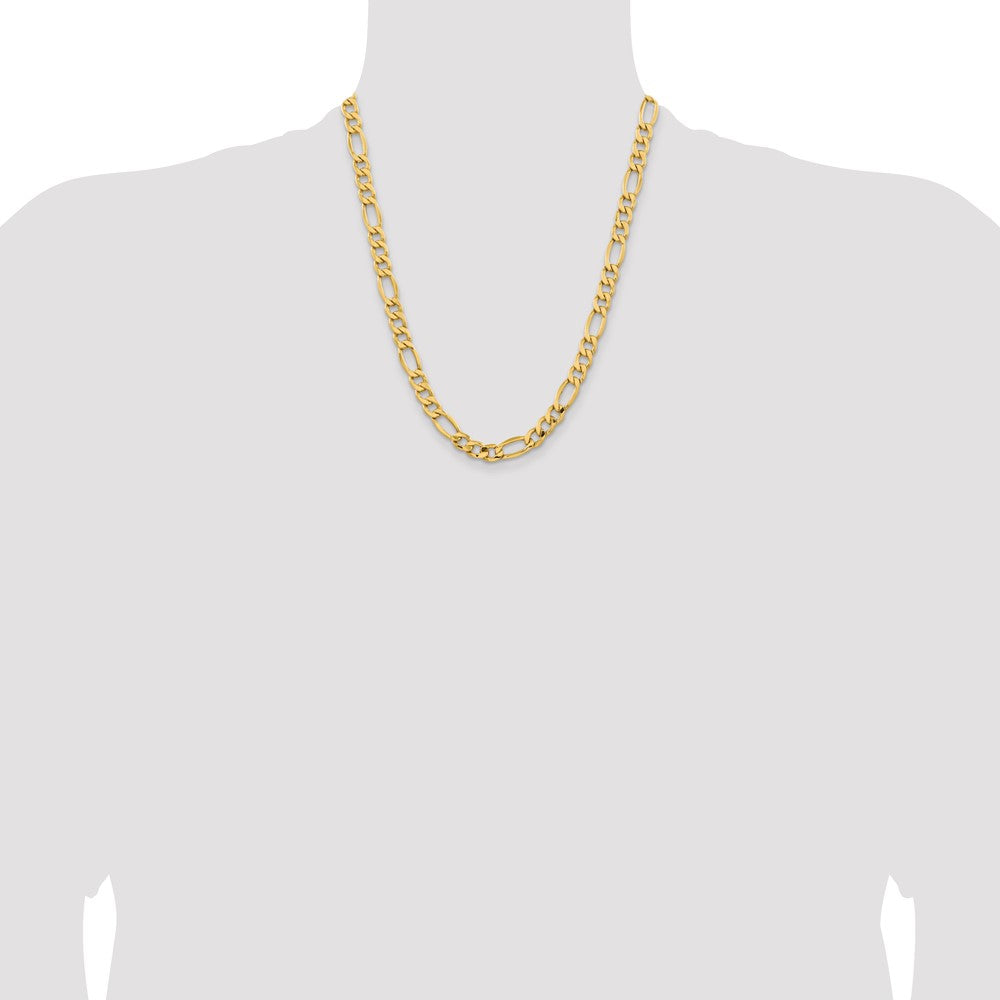 Semi-Solid Figaro with Lobster Clasp Chain - WBC