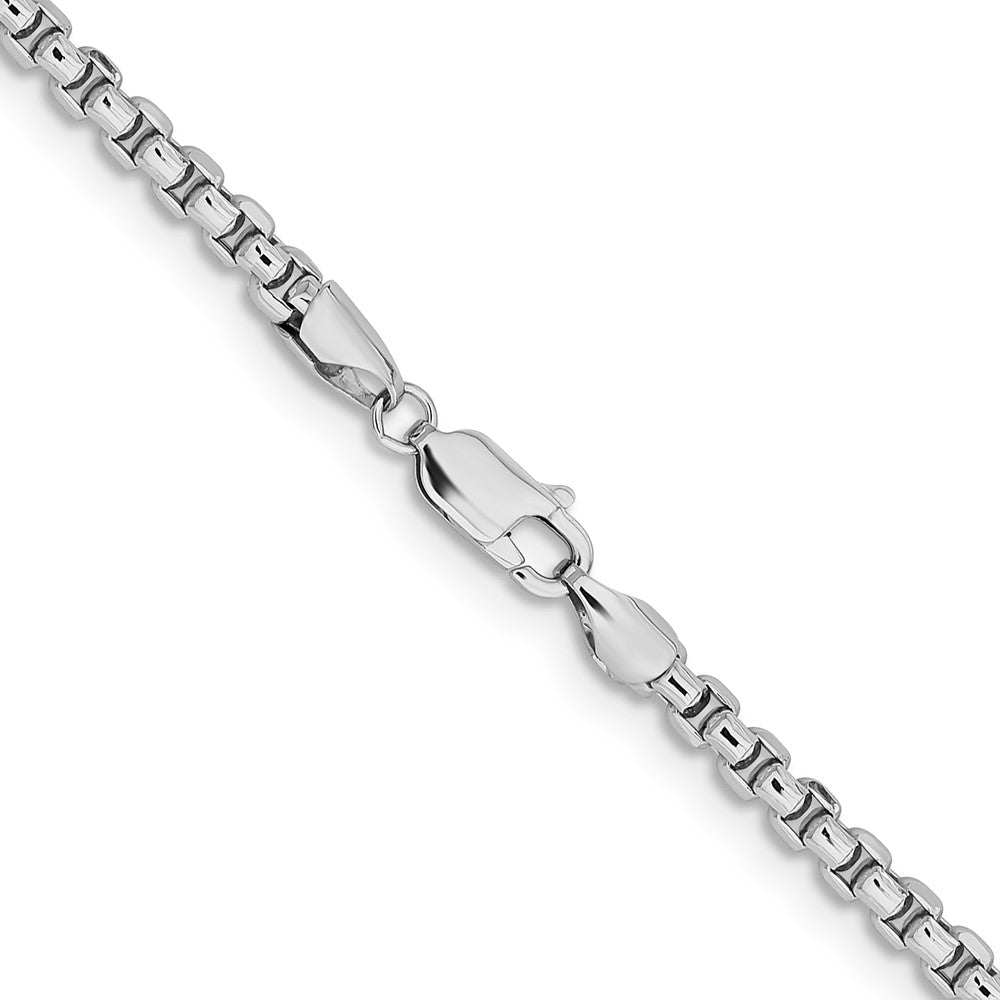 Semi-Solid Round Box with Lobster Clasp Chain - WBC