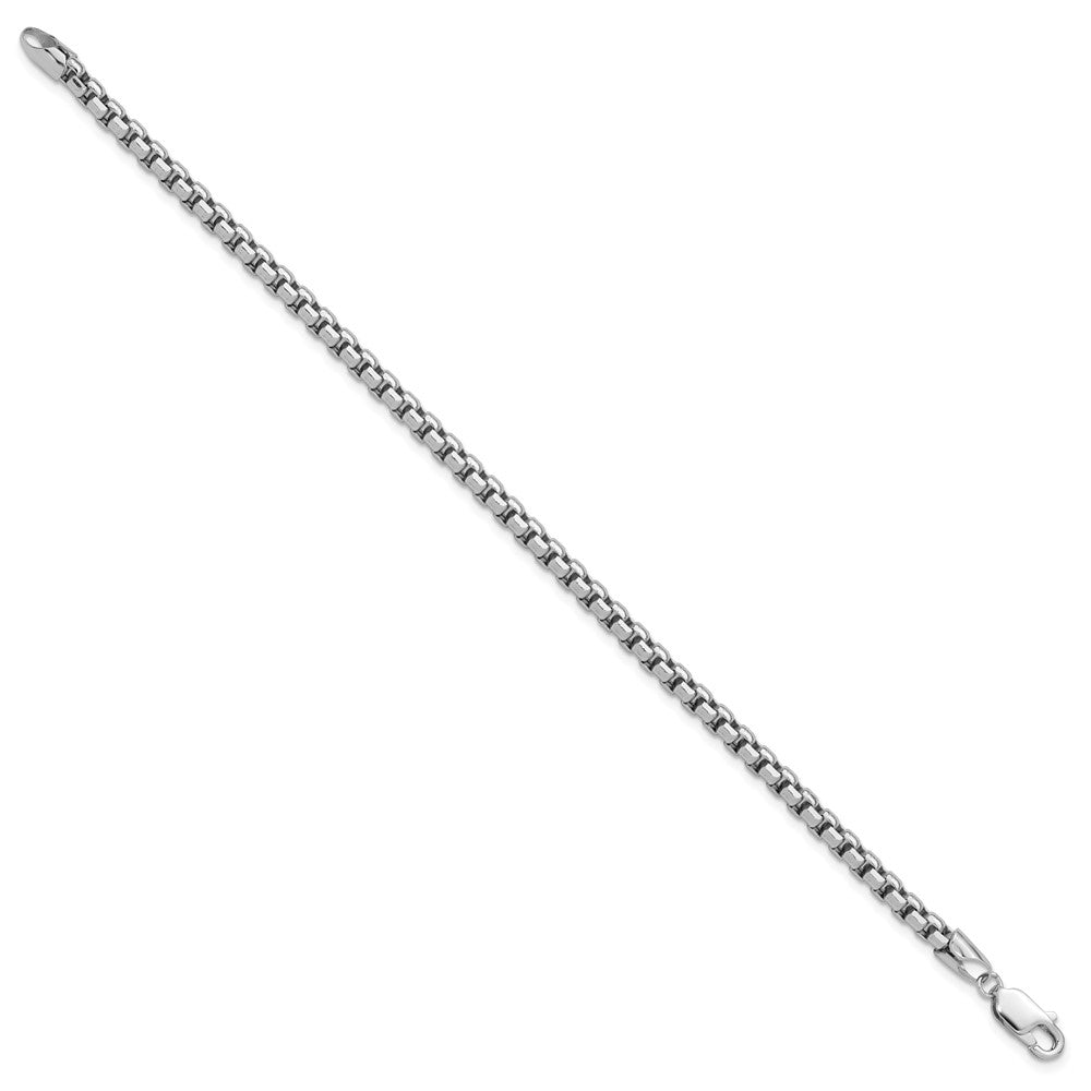 Semi-Solid Round Box with Lobster Clasp Bracelet - WBC