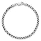 Semi-Solid Round Box with Lobster Clasp Bracelet - WBC