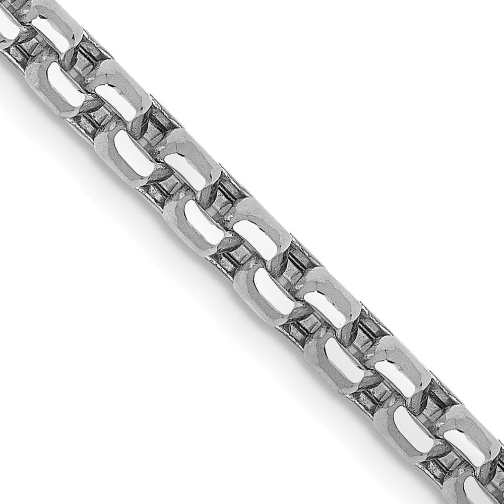Semi-Solid Round Box with Lobster Clasp Chain - WBC