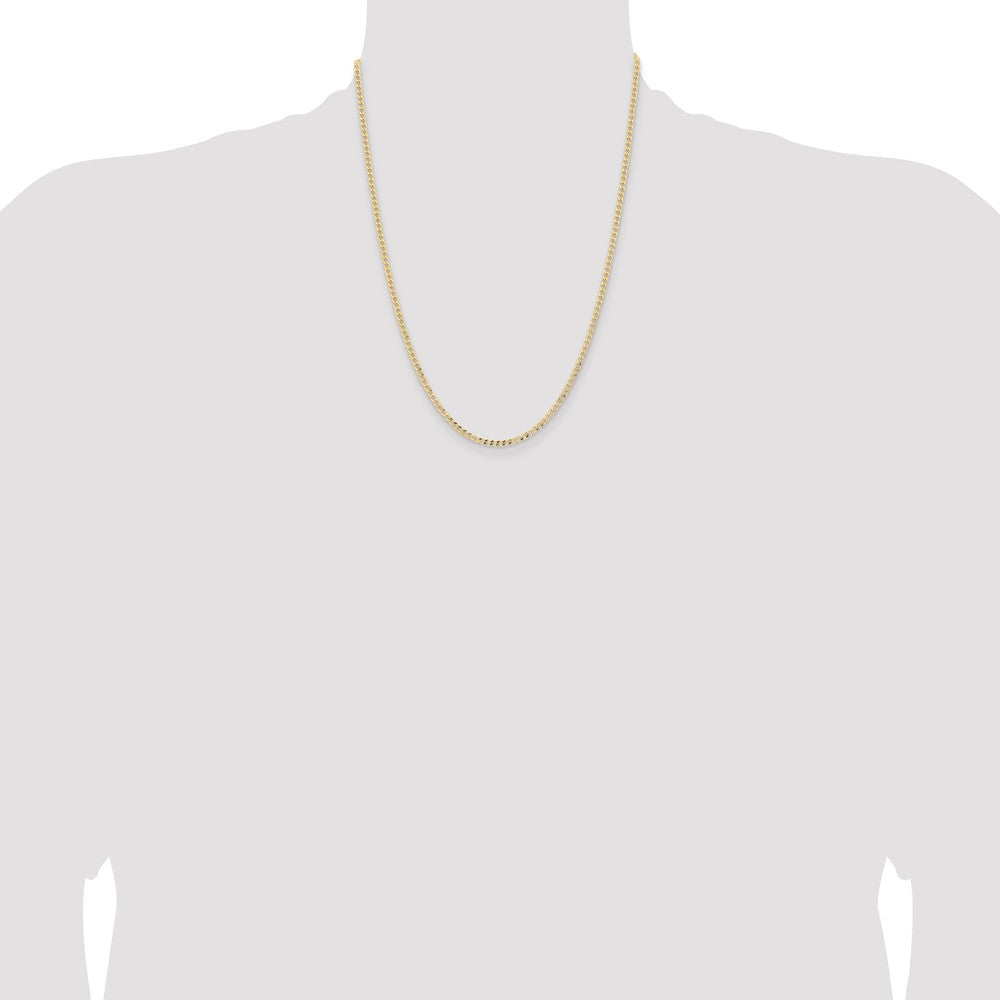 Semi-Solid Curb with Lobster Clasp Chain - WBC