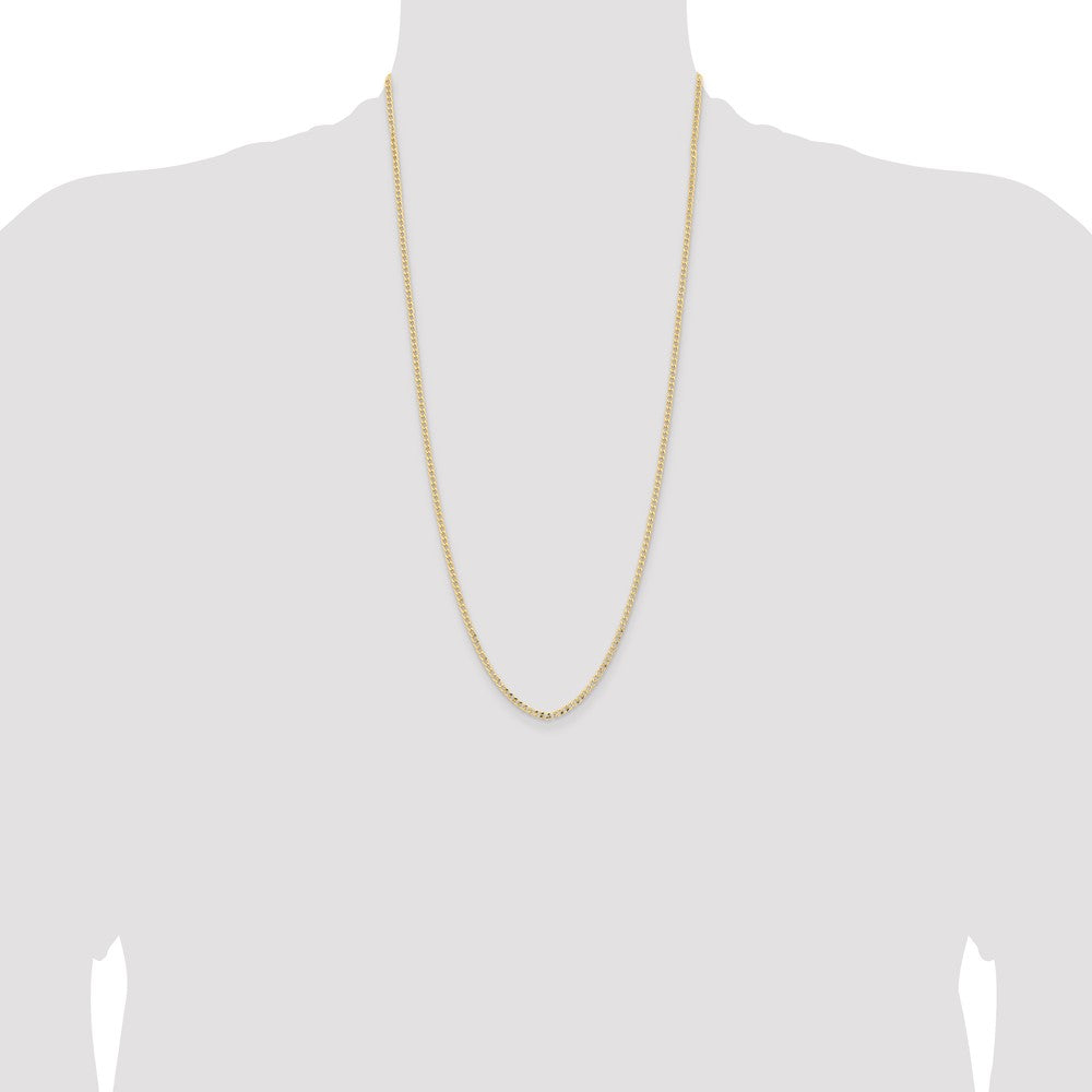Semi-Solid Curb with Lobster Clasp Chain - WBC