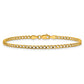 Semi-Solid Curb with Lobster Clasp Bracelet - WBC