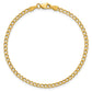 Semi-Solid Curb with Lobster Clasp Bracelet - WBC